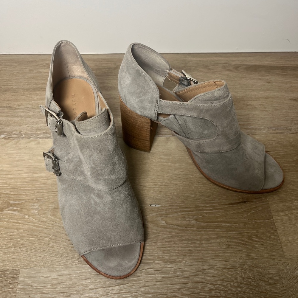 Mercer Edit Gray Ankle Booties Sz 8